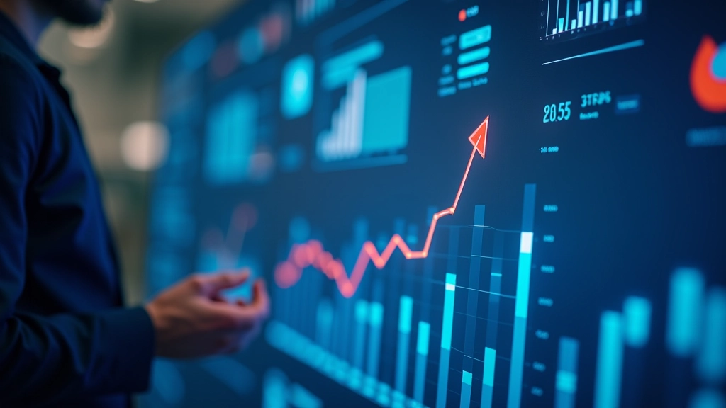 Vizualizace dat s grafy, tabulkami a statistickými informacemi na monitoru
